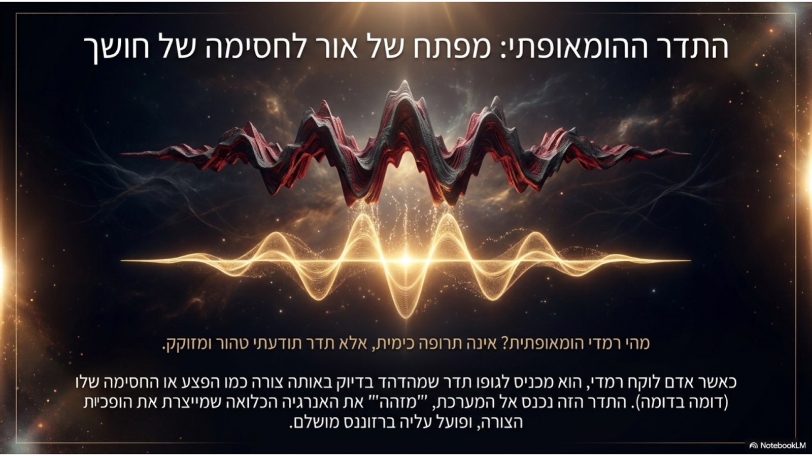 התדר ההומאופתי: מפתח של אור לחסימה של חושך