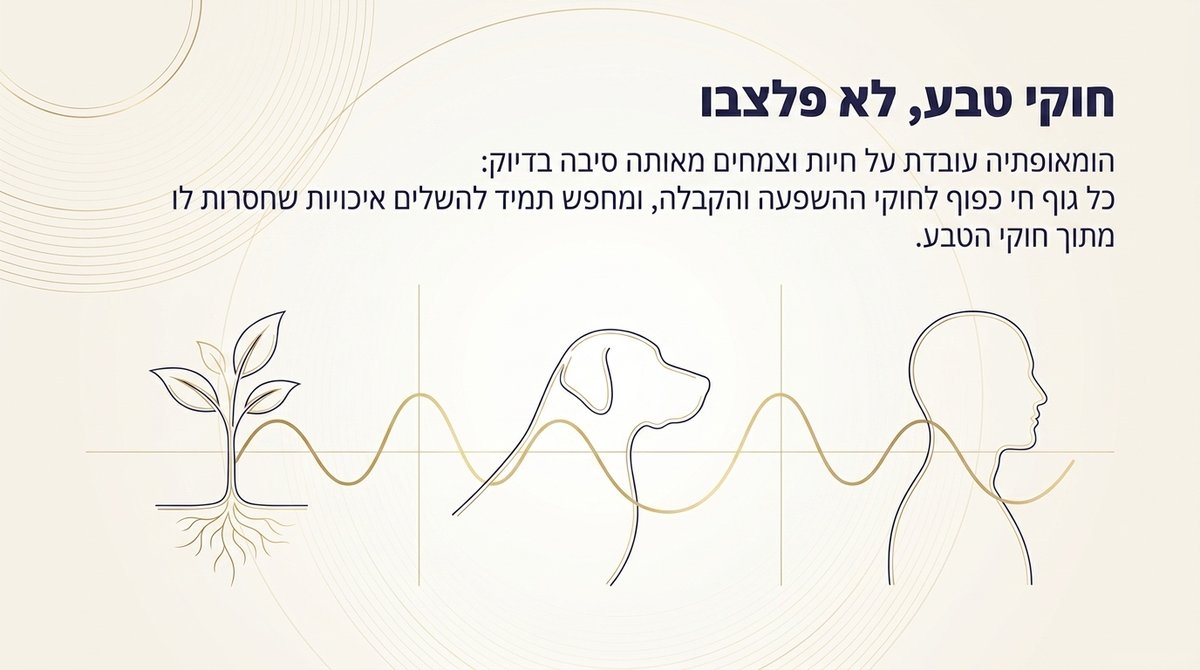 צמח, כלב ואדם - אותם חוקי טבע של השפעה וקבלה
