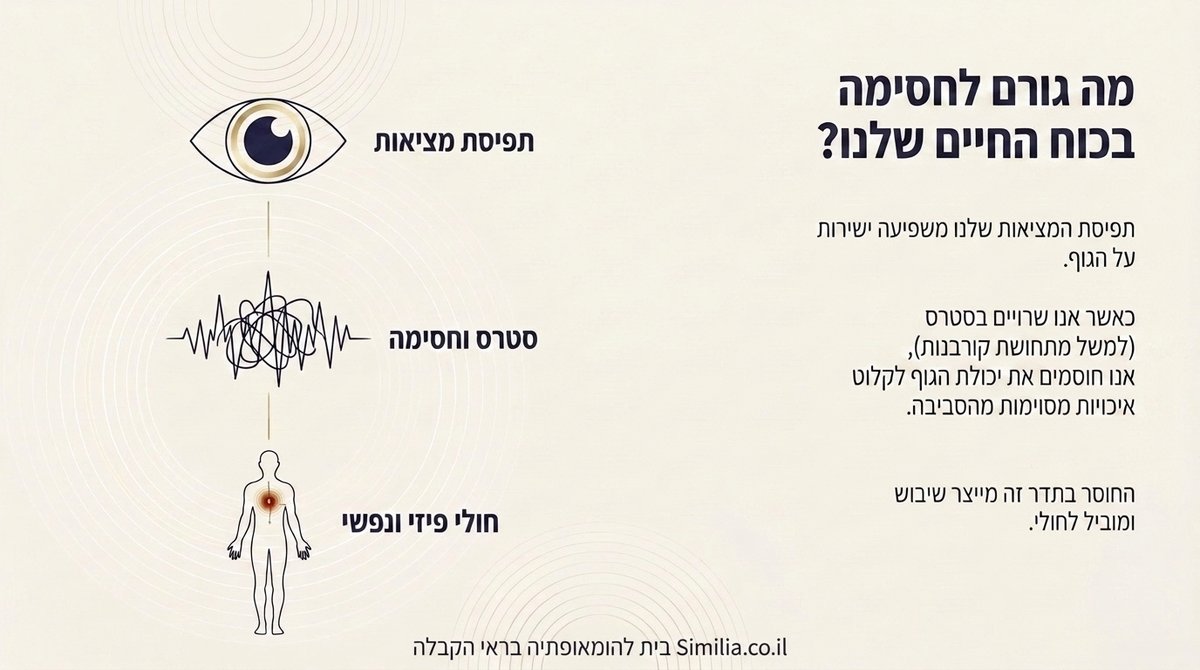מתפיסת מציאות דרך סטרס וחסימה ועד חולי פיזי ונפשי